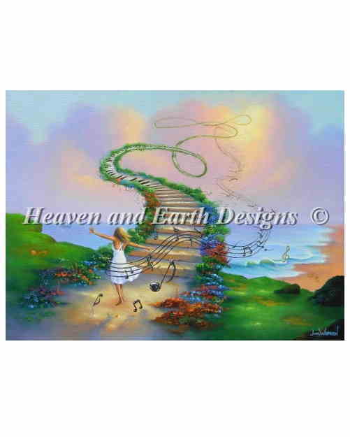 HAED クロスステッチ刺繍図案 Heaven And Earth Designs 輸入 上級者 Jim Warren ミュージカル・ドリームランド Musical Dreamland 全面刺し 1