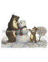 クロスステッチ刺繍図案 Heaven And Earth Designs HAED 輸入 上級者 Tom Allen 雪だるま Snowman TA