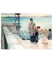 Lawrence Alma-Tadema(ローレンス・アルマ=タデマ) 名画 【A Kiss】 クロスステッチ刺しゅうチャート HAED 図案 Heaven A...