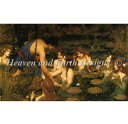 John William Waterhouse ジョン・ウィリアム・ウォーターハウス 名画 クロスステッチ刺しゅうチャート HAED 図案 【Hylas And...