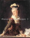 JEAN-HONORÉ FRAGONARD ジャン・オノレ・フラゴナール 名画 クロスステッチ刺しゅうチャート HAED 図案 【Marie Made...