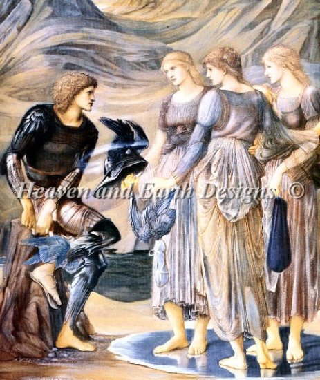 Edward Coley Burne-Jones エドワード・バーン＝ジョーンズ 名画 【ペルセウスと海のニンフ-Perseus an..