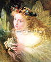 Sophie Gengembre Anderson（ソフィー・ジャンジャンブル・アンダーソン） 名画 【Take The Fair Face of A Woman】 HAED クロスステッチ刺しゅう 図案 Heaven And Earth Designs 輸入 チャート 美術 絵画