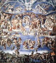 Michelangelo di Lodovico Buonarroti Simoni（ミケランジェロ ディ ロドヴィーコ ブオナローティ シモーニ） 名画 【最後の審判-The Last Judgement-】 HAED クロスステッチ刺繍図案 Heaven And Earth Designs 輸入 上級者 全面刺し