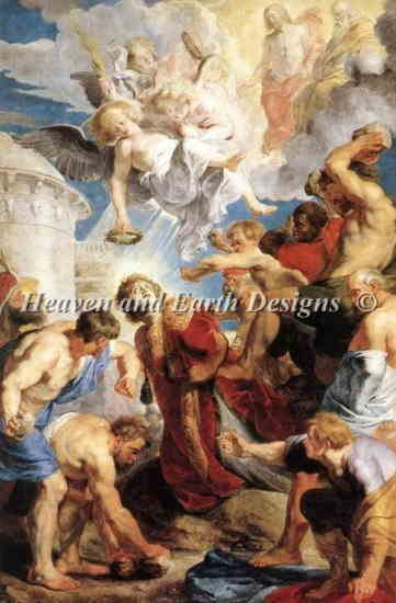 Peter Paul Rubens（ピーテル・パウル・ルーベンス） 名画 【聖ステファンの殉教-The Martyrdom of St Stephen-】Heaven And Earth Designs クロスステッチ刺繍図案 HAED 輸入 上級者 全面刺し