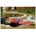 John William Godward(ジョン・ウィリアム・ゴッドワード) 名画 【A Cool Retreat - Godward】 HAED クロスステッ...