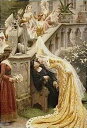 Edmund Blair Leighton(エドモンド・ブレア・レイトン) 名画 【Alain Chartier】 HAED クロスステッチ刺しゅう 図案 He...