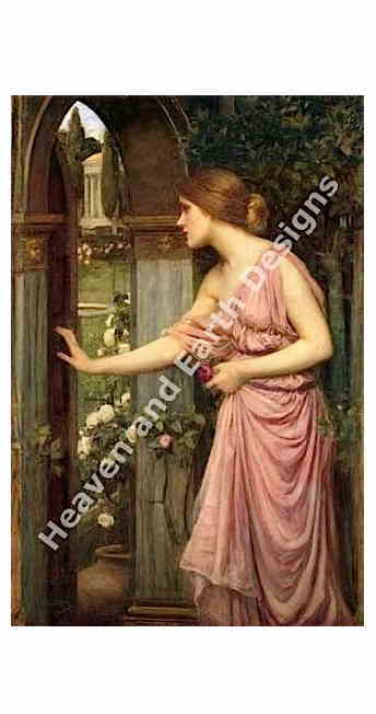 John William Waterhouse（ジョン・ウィリアム・ウォーターハウス） 名画 【Cupid's Garden】 HAED ク..