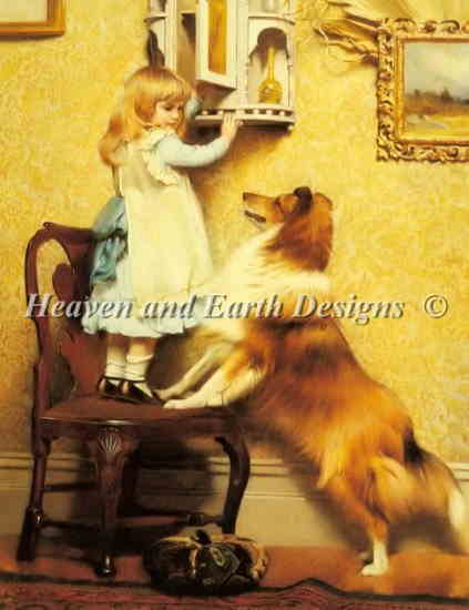 Charles Burton Barber（チャールズ・バートン・バーバー） 名画  HAED クロスステッチ刺しゅう 図案 Heaven And Earth Designs 輸入 チャート 美術 絵画 芸術作品