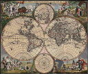 Heaven And Earth Designs クロスステッチししゅう図案 HAED 輸入 旧世界地図 Old World Map 上級者 全面刺し
