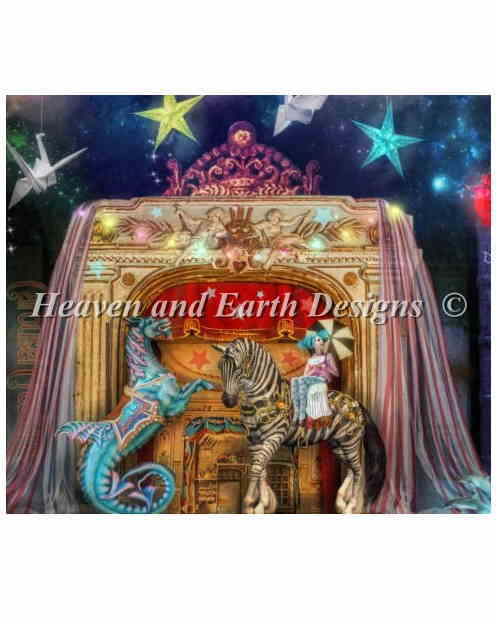 ししゅうクロスステッチ図案 HAED トレジャーハント・ブックシェルフ Heaven And Earth Designs 輸入 Aimee Stewart 上級者 QS Treasure Hunt Bookshelf Zebra 全面刺し