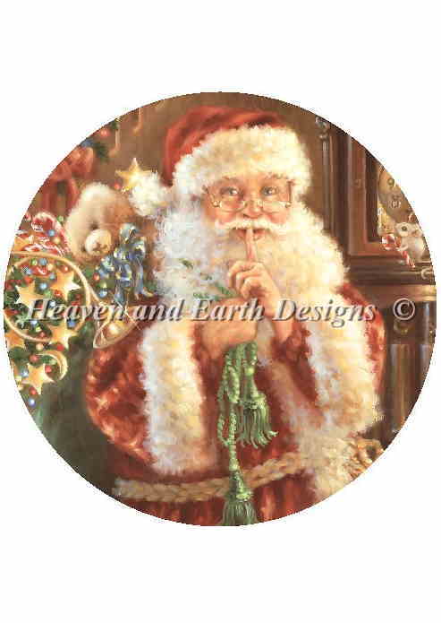 ししゅうクロスステッチ図案 HAED クリスマス Heaven And Earth Designs 輸入 Dona Gelsinger 上級者 Ornament Not a Creature Was Stirring 全面刺し