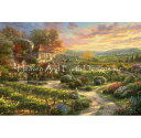 ししゅうクロスステッチ図案 HAED Heaven And Earth Designs 輸入 上級者 Thomas Kinkade 田舎暮らしとワイン Mini...