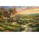 Heaven And Earth Designs クロスステッチ図案 チャート 【Wine Country Living Max Colors】 Thomas Kinkade