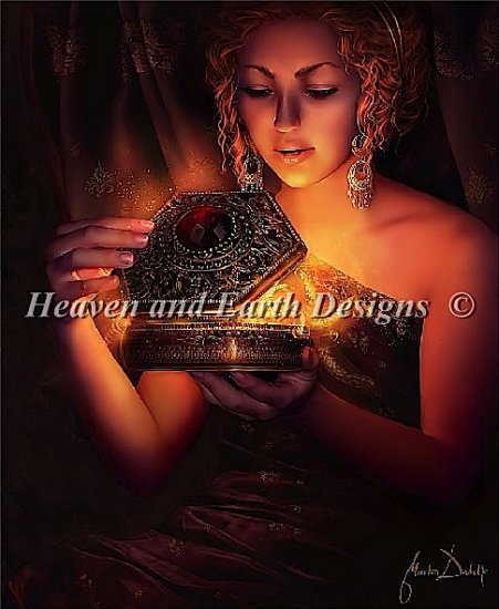 ししゅうクロスステッチ図案 HAED Heaven And Earth Designs 輸入 Marta Dahlig パンドラ Pandora 全面..