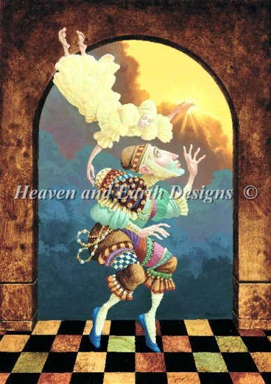 ししゅうクロスステッチ図案 HAED Heaven And Earth Designs 輸入 James C Christensen 雲間の太陽 After Clouds Sun 全面刺し チャート 上級者