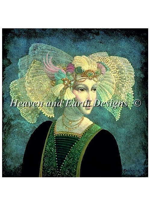 樂天商城 - ししゅうクロスステッチチャート HAED ローレライ Heaven And Earth Designs James C Christensen 図案 Lorelei 全面刺し 上級者