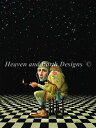 ししゅうクロスステッチチャート HAED 一つの灯り Heaven And Earth Designs 輸入 James C Christensen 図案 On...