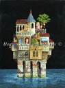 ししゅうクロスステッチチャート HAED オオヤマネコと金色の梨 Heaven And Earth Designs 輸入 James C Christensen...