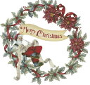 HAED ししゅうクロスステッチ図案 メリークリスマスのリース/背景無し Heaven And Earth Designs 輸入 Kay Lamb Shannon 上級者 Merry Christmas Wreath チャート