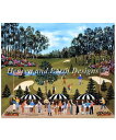 HAED ししゅうクロスステッチ図案 19ホールからの眺め Heaven And Earth Designs 輸入 Jane Wooster Scott 全面刺...
