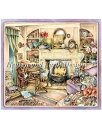 HAED 刺しゅうクロスステッチチャート 暖炉傍のエンブロイダリー Heaven And Earth Designs 輸入 Kim Jacobs 上級者 Fir...