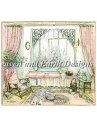 HAED 刺しゅうクロスステッチチャート 室内の娯楽 Heaven And Earth Designs 輸入 Kim Jacobs 上級者 Indoor Pas...