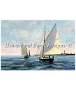 HAED 刺しゅうクロスステッチチャート スループ型ガフ帆船 Heaven And Earth Designs 輸入 Roger Bansemer 上級者 Ga...