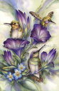 HAED クロスステッチ刺しゅうチャート 花とハチドリ Heaven And Earth Designs 輸入 Jody Bergsma 上級者 Flower Hummingbirds 図案