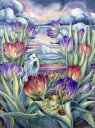 HAED ししゅうクロスステッチチャート 虹の谷 Heaven And Earth Designs 輸入 Jody Bergsma 上級者 Rainbow Va...