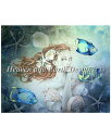 HAED クロスステッチししゅう図案 エンジェル・フィッシュ Heaven And Earth Designs 輸入 Jesica Galbreth 上級者 Angelfish 全面刺し