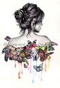 HAED クロスステッチししゅう図案 バタフライ・エフェクト Heaven And Earth Designs 輸入 Kate Powell 上級者 Butte...