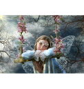 クロスステッチししゅうチャート 物憂げな妖精 Heaven And Earth Designs 輸入 Alena Lazareva 全面刺し Sad Fairy