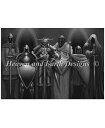 L.A. Williams クロスステッチ刺しゅうチャート 【Supersized Knights】 HAED 図案 Heaven And Earth Desi...