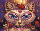 HAED 手芸 クロスステッチ刺しゅう図案 【死者の日の猫】 Day Of The Dead Cat JH