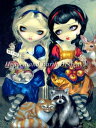 HAED 手芸 クロスステッチ刺しゅうチャート Jasmine Becket Griffith 【アリスと白雪姫】 Mini Alice and Snow Wh...