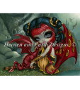 Jasmine Becket-Griffithクロスステッチ刺しゅうチャート HAED 図案 【Supersized Amber Dragonling Max ...