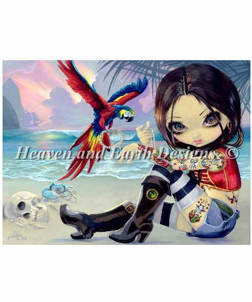 HAED クロスステッチ刺しゅう手芸チャート Heaven And Earth Designs 図案 難しい 【Mini Bootstrap Betsy】 Jasmine Becket Griffith