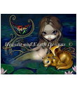 HAED 手芸 クロスステッチ刺繍チャート 【ゴールデンドラゴンとマーメイド】 Mini Mermaid With A Golden Dragon