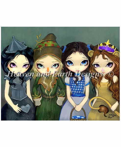 HAED 手芸 クロスステッチ刺しゅう図案 Off to See The Wizard