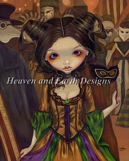 HAED 手芸 クロスステッチ刺しゅう図案 【仮面舞踏会】 At The Masquerade Ball