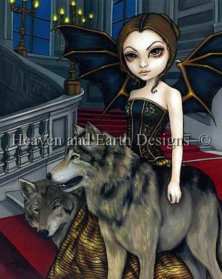 HAED 手芸 クロスステッチ刺しゅう図案 【ウルフ・マナー】 Wolf Manor