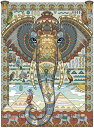 Marjorie Sarnat クロスステッチ刺しゅうチャート HAED 図案 【Mini Egyptian Elephant】 Heaven And Earth Designs ゾウ 象 エレファント