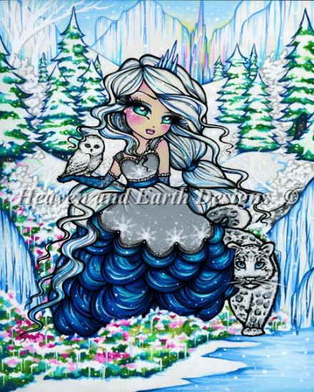 クロスステッチ図案 刺繍 HAED 手芸 上級者 Hannah Lynn 【アイス・プリンセス】 Ice Princess