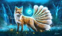 Anthony Christou クロスステッチ刺しゅうチャート HAED 図案 【Kitsune Tuskiko Luminous Ages】 Heaven ...