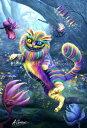 Anthony Christou クロスステッチ刺しゅうチャート HAED 図案 【Rainbow Cheshire Cat】 Heaven And Earth...