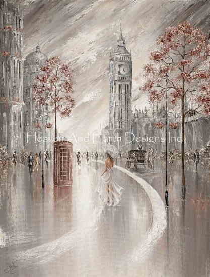Isabella Karolewicz クロスステッチ刺しゅうチャート HAED 図案 【Gentle Breeze London】 Heaven And Earth Designs 輸入 上級者 ロンドン イギリス 風景