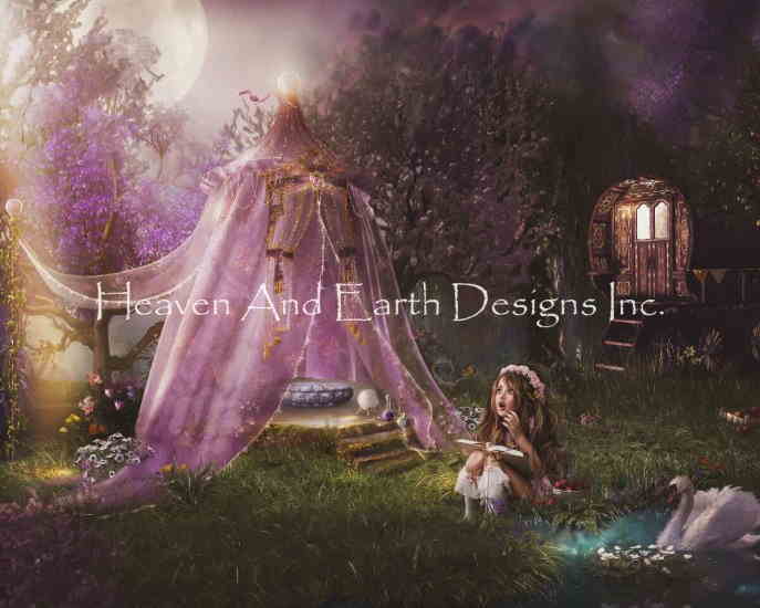 Tara Lesher クロスステッチ刺しゅうチャート HAED 図案 【Gypsy TL】 Heaven And Earth Designs 輸入 上級者 ジプシー 少女 女の子 神秘