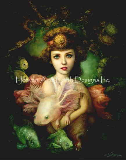 Annie Stegg クロスステッチ刺しゅうチャート HAED 図案 【Lilaia】 Heaven And Earth Designs 輸入 上..