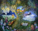 Josephine Wall クロスステッチ刺しゅうチャート HAED 図案 【A Most Desirable Residence】 Heaven And E...